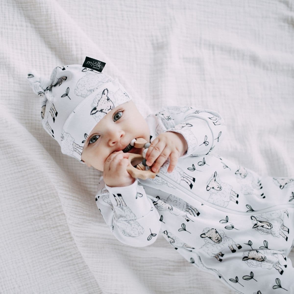 Комбинезон Mjolk Sleep and Play Овечки, на манжетах 4